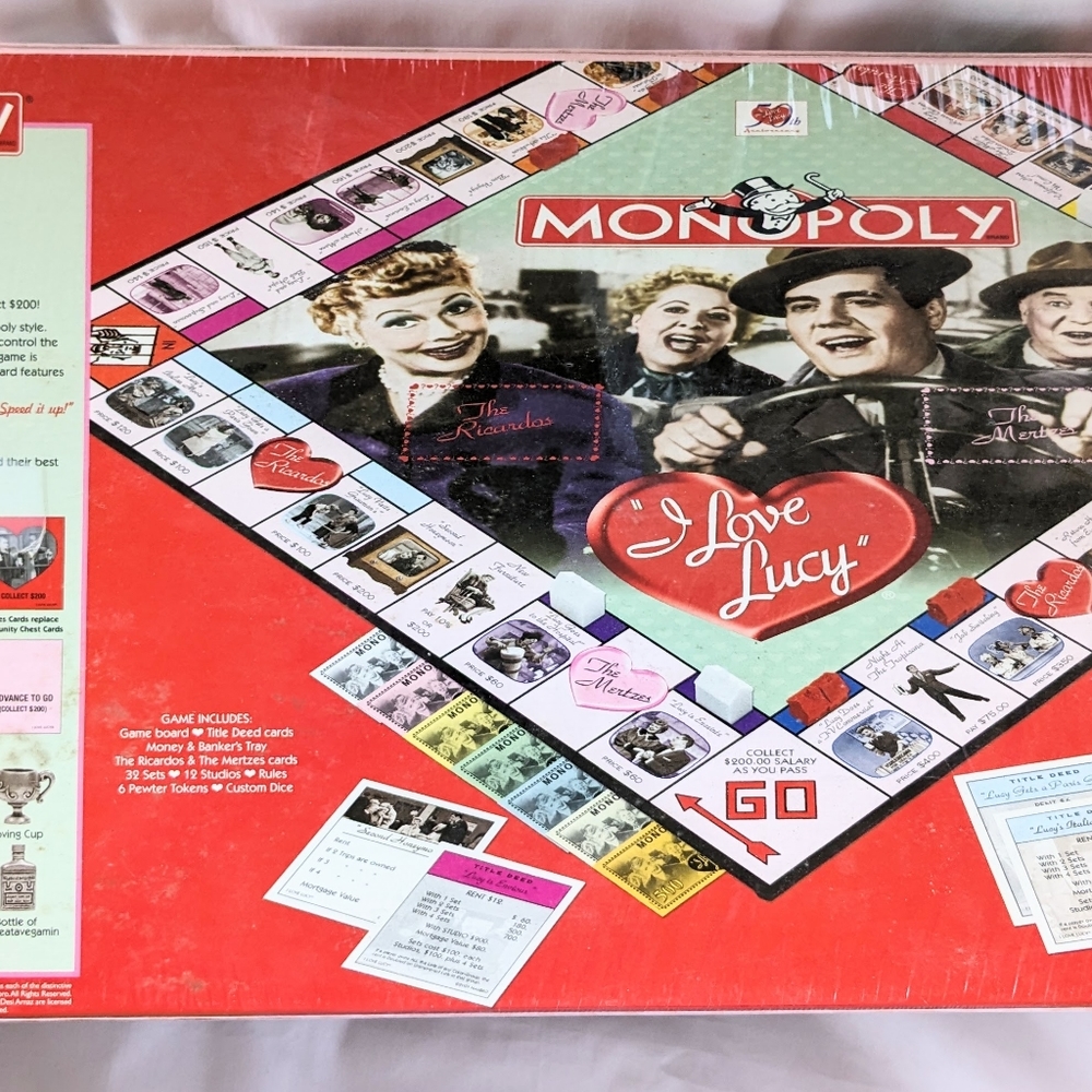 I Love Lucy 50th anniversary Monopoly game - Picture 2 of 8